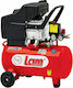 Lam LR 25/2.5 Еднофазен Въздушен компресор с Мощност 2.5к.с и Резервоар 24лт