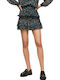 Franca Denim Mini Skirt Floral Blue
