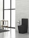 Karag Ios Καπάκι Λεκάνης Slim Soft Close Πλαστικό 40x34cm Black Matt