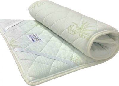 Sleepn'Life Double Foam Mattress Topper Soft Aloe Vera with Aloe Vera 140x200x4cm