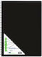 A&G Paper Clipboard Flexible with 40 plastic sleeves Slides for Paper A4 Black 1pcs