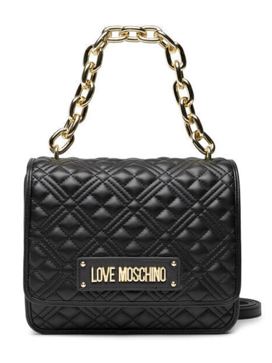 Moschino Γυναικεία Flap Bag 'Ωμου Μαύρη