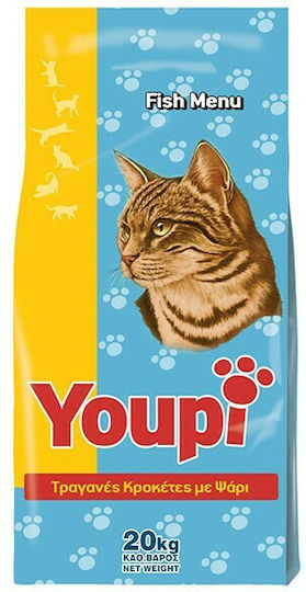 OMEGA Youpi Menu Dry Adult Cat Food with Fish 20kg