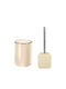 Kleine Wolke Cubic Plastic Toilet Brush and Bin Set 5lt Beige