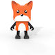 Mob Dancing Animals Fox Bluetooth Speaker 3W with Battery Life up to 4 hours Multicolour