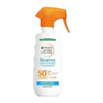 Garnier Ambre Solaire Sensitive Advanced Rezistentă la apă Crema protectie solara Loțiune pentru Corp SPF50 în Spray 300ml