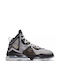 Nike LeBron 19 Mare Pantofi de baschet Alb / Negru / Aur Metalizat