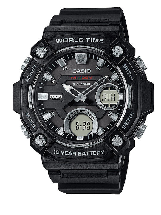Casio Analog/Digital Men's Watch Battery with B...