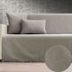 Cotone Sofi Ριχτάρι Πολυθρόνας Chenille 170x180εκ. Γκρι / Πετρόλ