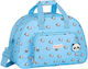 Safta Panda Sack Voyage Light Blue Fabric L48xW33xH21cm