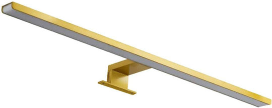 GloboStar Nina Modern Leuchte Badezimmer mit Integrierter LED und Neutralweißes Licht Gold 60x10.5x4cm