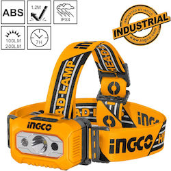 Ingco Wasserdicht Stirnlampe LED 200lm Ingco Wasserdicht Stirnlampe LED 200lm