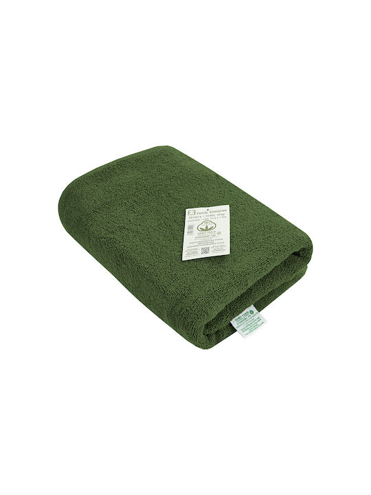 Family Enterprise Πετσέτα Σώματος 75x150εκ. Πράσινη Βάρους 450gr/m²