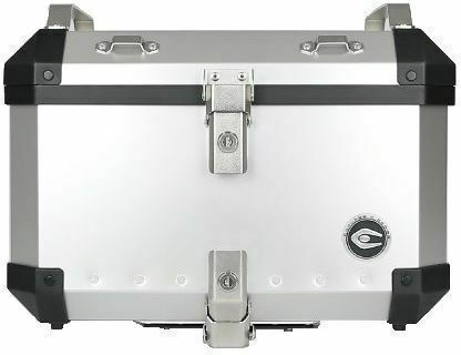 Coocase Q5 Μπαγκαζιέρα Μοτοσυκλέτας Αλουμινίου 55lt Ασημί