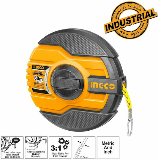 Ingco Maßband 12.5mm x 30m