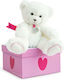 Doudou et Compagnie Plüschbär Ours Blanc 22 cm