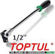 Toptul Μανέλα Ίσια 1/2'' με Σπαστή Κεφαλή 38εκ