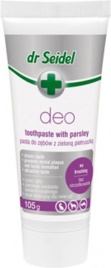 dr Seidel Deo Toothpaste Green Parsley Οδοντόκρεμα για Σκύλους & Γάτες κατά της Πέτρας & Πλάκας 105gr