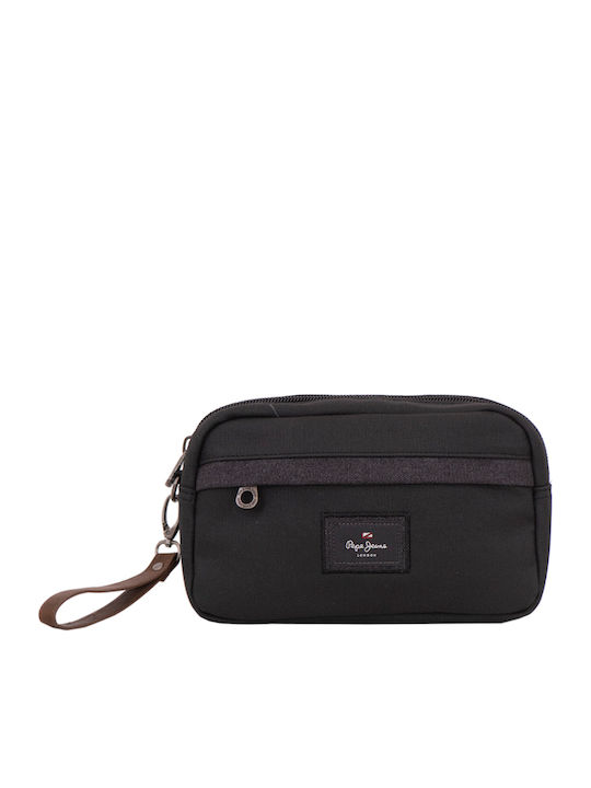 Toiletry Bag Court in Black color 25cm