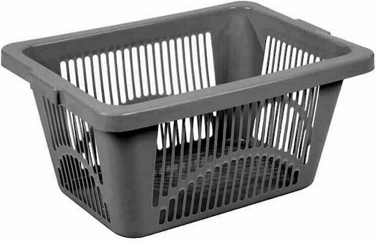 Homeplast A00253 Καλάθι Αποθήκευσης Πλαστικό Γκρι 40lt