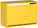 Flat Duo Wooden Shoe Organizer Yellow 60x30x42cm