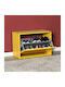 Ξύλινη Παπουτσοθήκη Flat Duo με 1 Ράφι 60x30x42cm