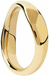P D Paola Women's Gold Plated Silver Ring Motion Pirouette