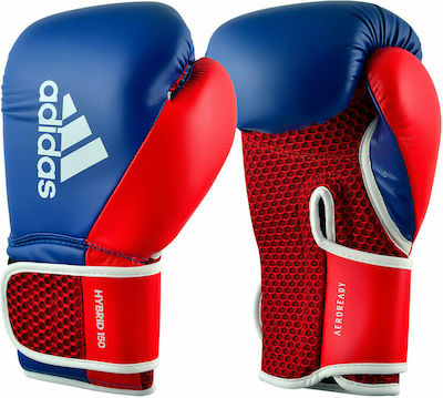 Adidas Hybrid 150 ADIH150TG Synthetic Leather Boxing Competition Gloves Blue