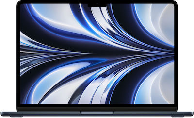 Apple MacBook Air 13.6" (2022) Retina Display (Apple M2-8-core/8GB/256GB SSD/8-core) La miezul nopții (Tastatură GR)