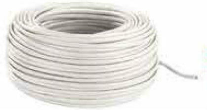 Power Cord Type SiHF in White Colour 1m Flexible