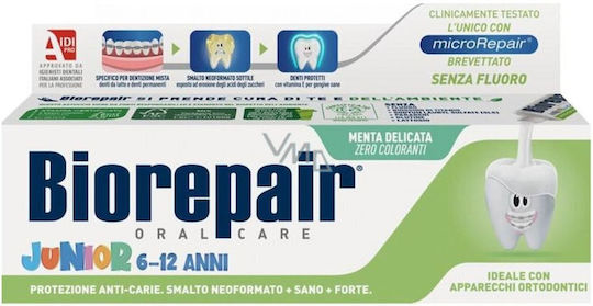 BioRepair Junior Kinderzahnpasta für 6+ Jahre mit Minzgeschmack 50ml