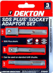 Dekton Adapter with Input SDS and Output 1/2'' / 1/4'' / 3/8'' 3pcs