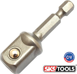 SKS Tools Αντάπτορας με Υποδοχή HEX και Έξοδο 1/2''