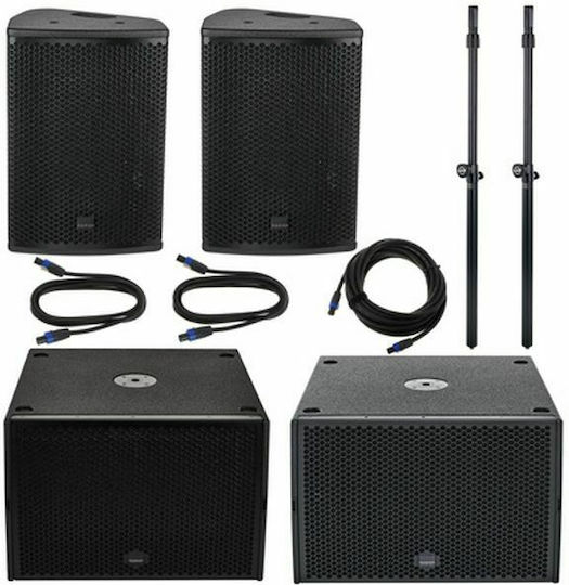 Seeburg coustic Line X4/G Sub 1501 Power Bundle X4/G Σετ με Παθητικά PA говорители με Woofer 15" σε Черен Χρώμα