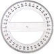 Protractor Plastic Transparent Stelan