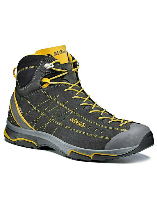 Asolo Nucleon Mid GV Men's Waterproof Hiking Boots Gore-Tex Gray