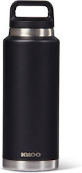 Igloo Bottle Thermos Stainless Steel Black 1.065lt with Loop