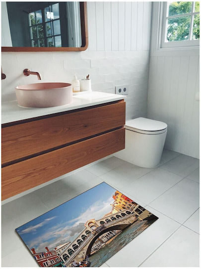 Dimcol Non-Slip Bath Mat Venice 258 33463065002 Colorful 60x100cm