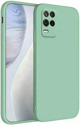Bodycell Square Liquid Umschlag Rückseite Silikon Light Green (Realme 8 5G) 04-00023