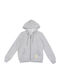 Kids Sweatshirt Cardigan Cotton with Hood Gray