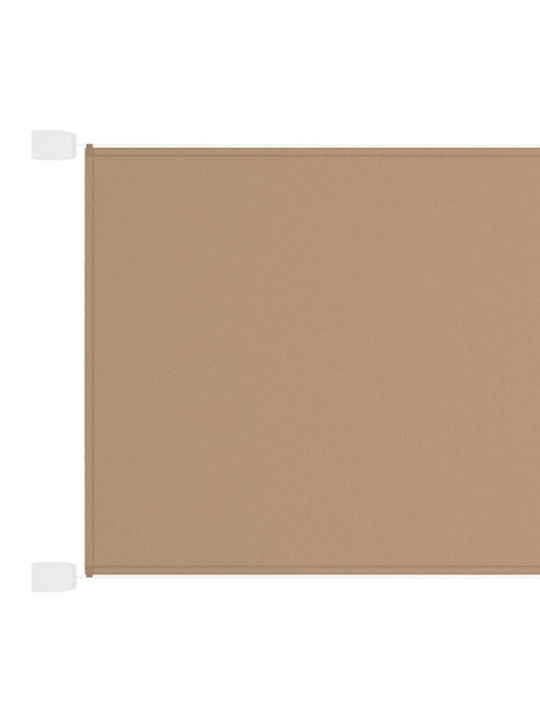 vidaXL Terrace Sideway Sunshade Roller Taupe 0.6x2.7cm 148395