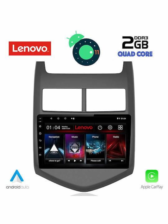 Lenovo Ηχοσύστημα Αυτοκινήτου για Chevrolet Aveo 2011-2014 (Bluetooth/USB/AUX/WiFi/GPS) με Οθόνη Αφής 9"