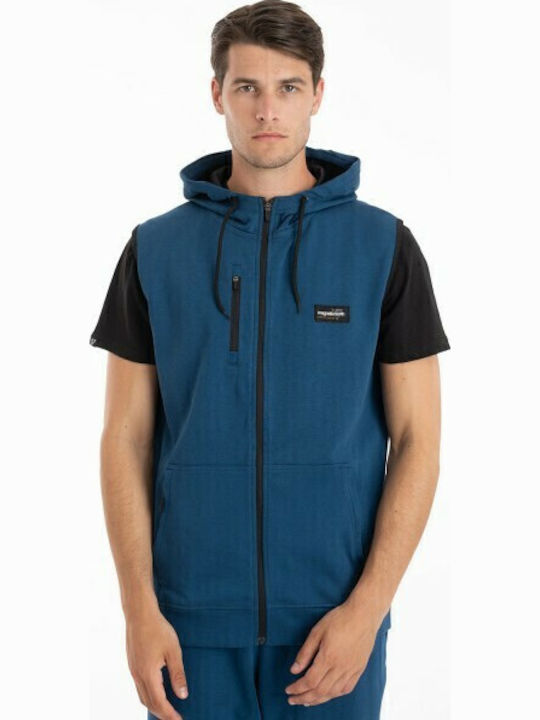 Men's Sweatshirt with Hood Navy Blue