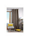 Perdea Cu Capse S-F Duo Taupe 135x240cm