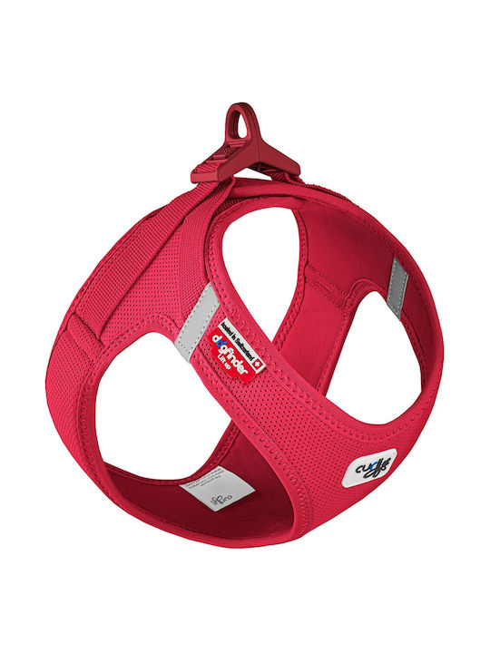Curli Hundegeschirr Weste Clasp Air-Mesh Rot Groß 49-55cm