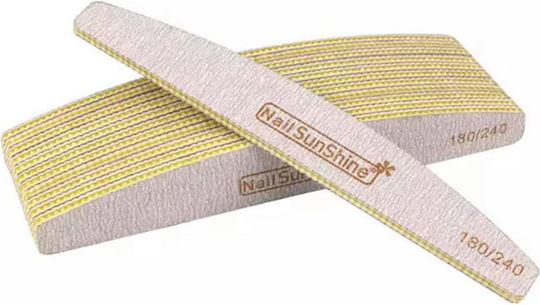 Manicure Pedicure Nail File 180/240 Nail Sunshine Paper Nail File 180/240 25 Pieces