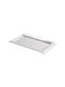 Leone Platou de Servire Dreptunghiular Plastic Albă 38x23buc 1buc