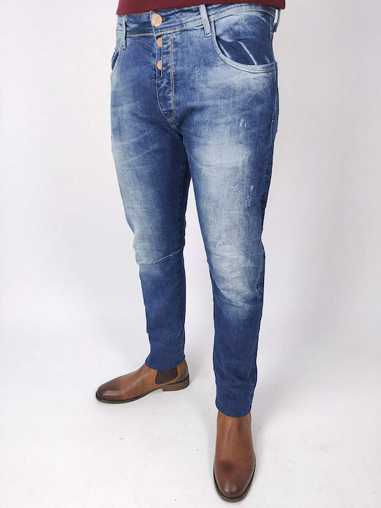 Damaged Jeans Pantaloni de blugi pentru bărbați într-o potrivire slim Albastru