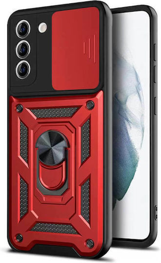 Bodycell Armor Slide Back Cover Plastic Red (Galaxy S21 FE)