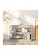 Bibliothek Grau / Sonoma 100x30x72cm